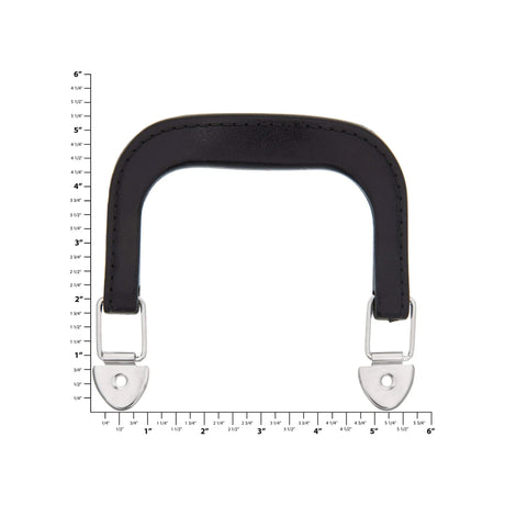 4" Black w/ Nickel, Plastic Double Handle, Zinc Alloy