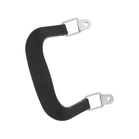 4" Black w/Nickel, Plastic Double Handles, Pair