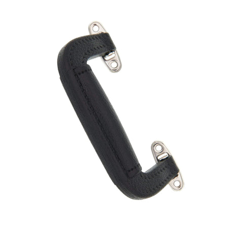 5 1/4" Black, Handle with Nickel Hardware, Plastic/Steel
