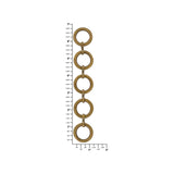 6 1/2" Antique Brass, Chain Handle Loop, Steel, #P-3034-ANTB