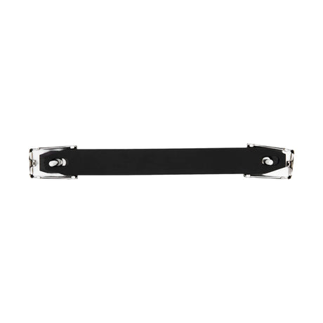 8 3/4" Black, Handle with Nickel Hardware, Vinyl