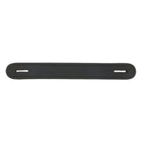 1" Black, Slotted Round End Trunk Handle, Leather