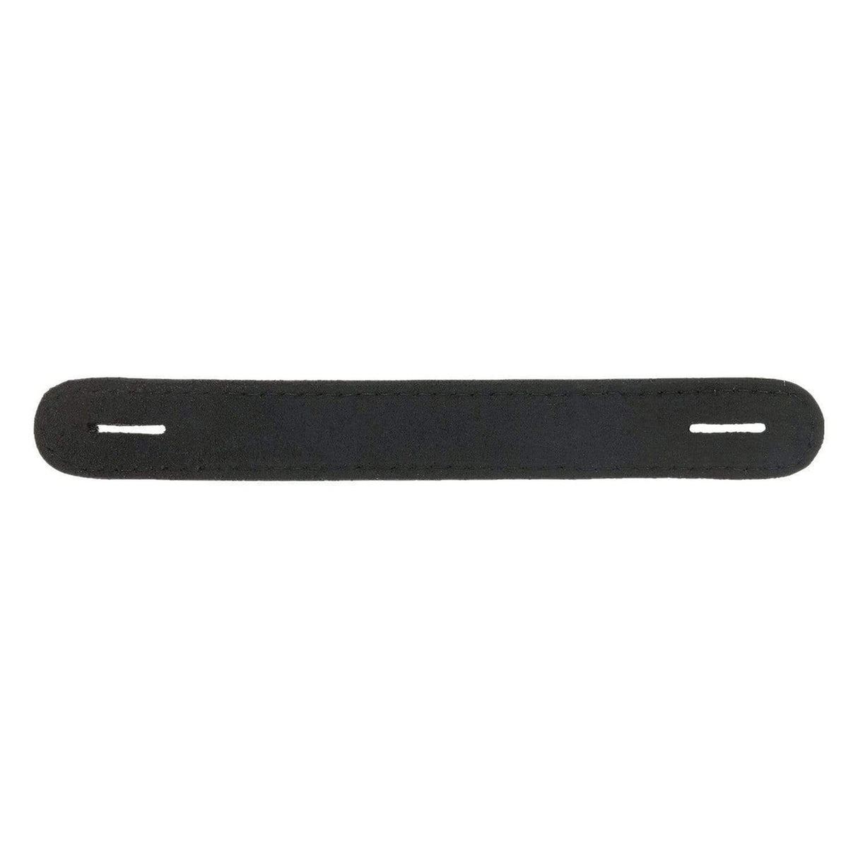 1" Black, Slotted Round End Trunk Handle, Leather