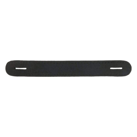 1" Black, Slotted Round End Trunk Handle, Leather