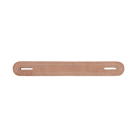 1" Natural Russet, Slotted Round End Trunk Handle, Leather