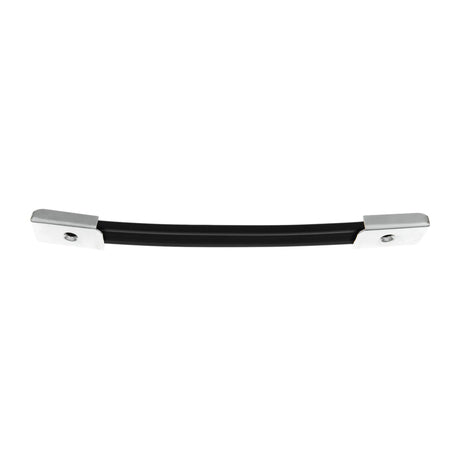 8" Black, Handle Handle Assembly with Nickel, Vinyl