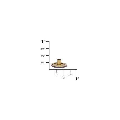 DOT® Baby Durable™ Line 20 Brown Enamel Cap, Solid Brass