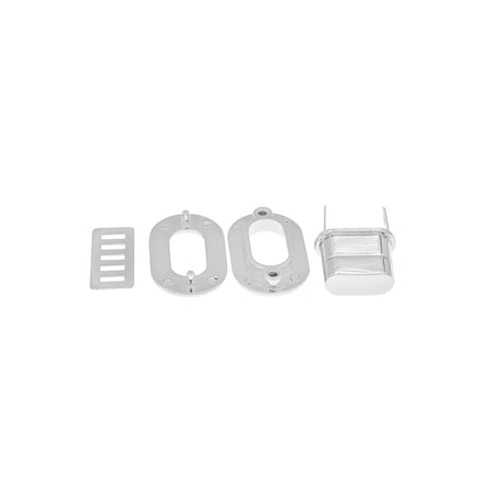 1 1/2" Nickel, Oval Turn Lock, Zinc Alloy