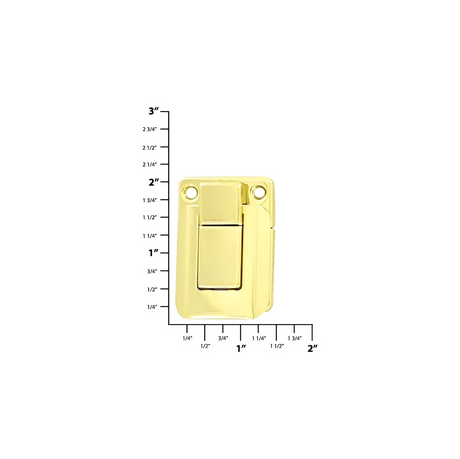 1 1/4" Brass, Catch Plate, Steel