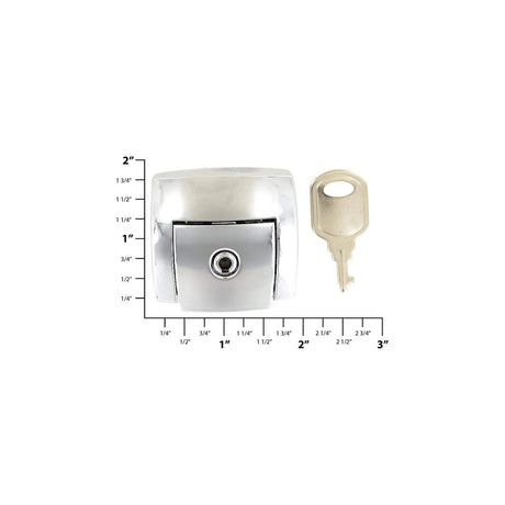 1 13/16" Chrome, Lock, Zinc Alloy