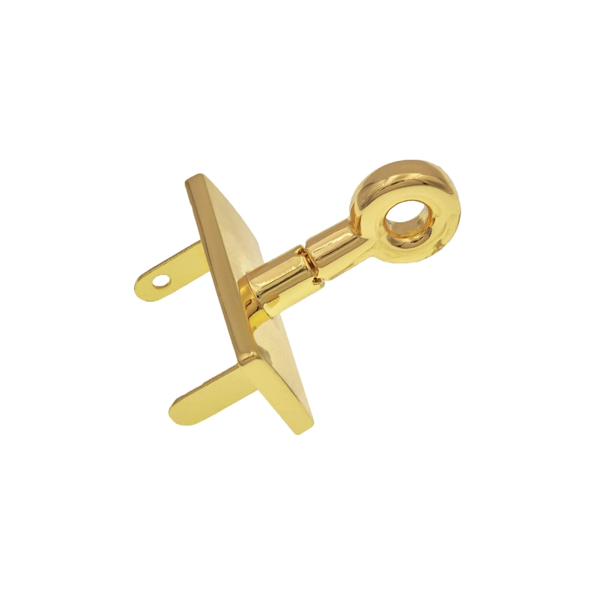 1 7/8 Shiny Gold, Double Plate Turn Lock, Zinc Alloy, #P-2277-GOLD