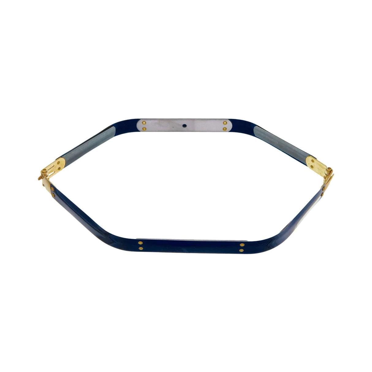 12" Facile Hexagonal Frame With Brass Hinges, Steel