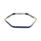 12" Facile Hexagonal Frame With Brass Hinges, Steel