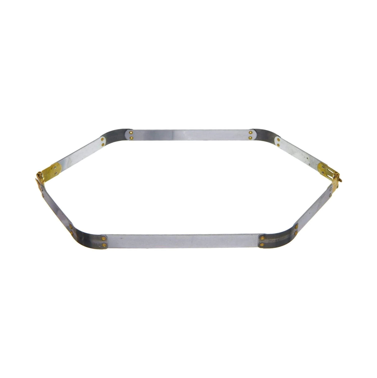 14" Facile Hexagonal Frame With Brass Hinges, Steel, #A-44-14