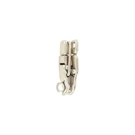 2 3/8" Nickel, Drawbolt w/ Padlock Loop, Steel