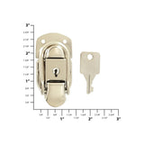 2 7/16" Nickel, Locking Drawbolt, Steel