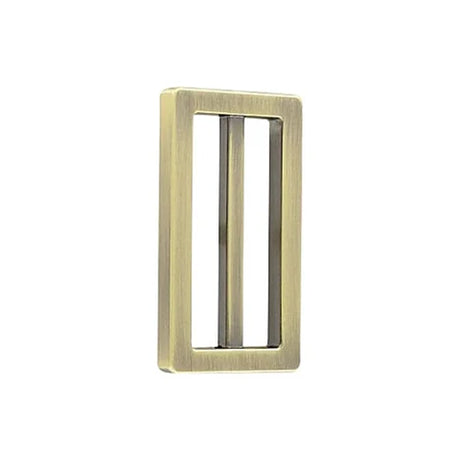 1 1/2" Antique Brass, Cast Strap Tri Glide Slider, Zinc Alloy