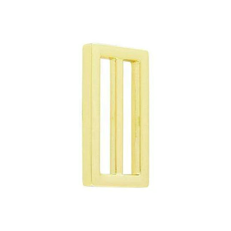 1 1/2" Shiny Gold, Cast Strap Tri Glide Slider, Zinc Alloy