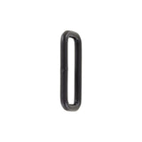 1 1/2" Matte Black, Welded Rectangular Ring, Steel, #P-2073-BLK