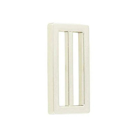 1 1/2" Shiny Nickel, Cast Strap Tri Glide Slider, Zinc Alloy