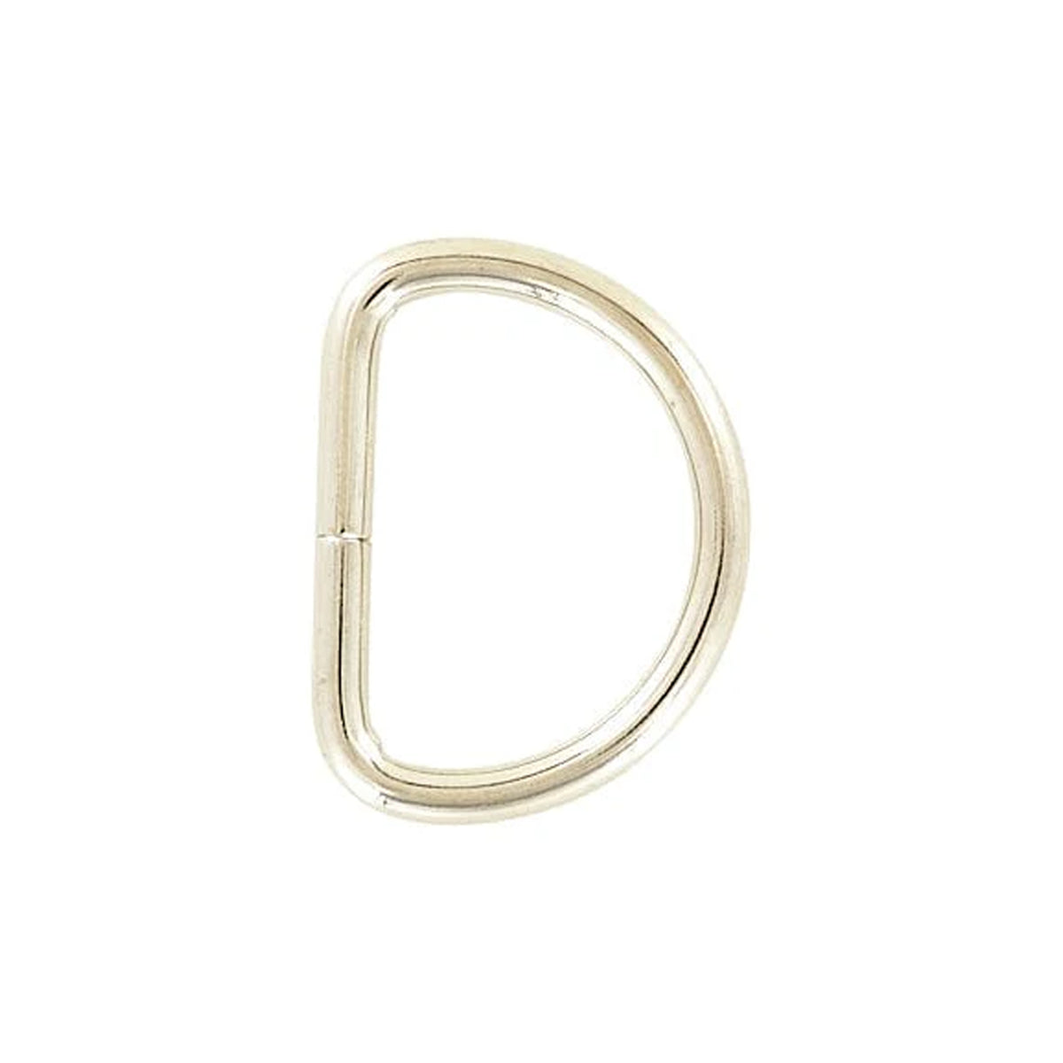 1 1/2" Shiny Nickel, Split D Ring, Steel, #P-2121-NP – Weaver Leather ...