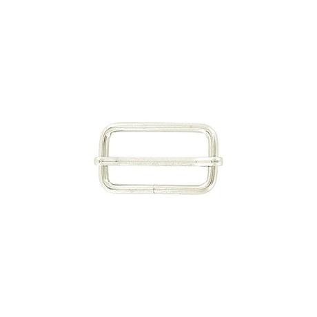 1 1/2" Shiny Nickel, Adjustable Strap Slide, Steel