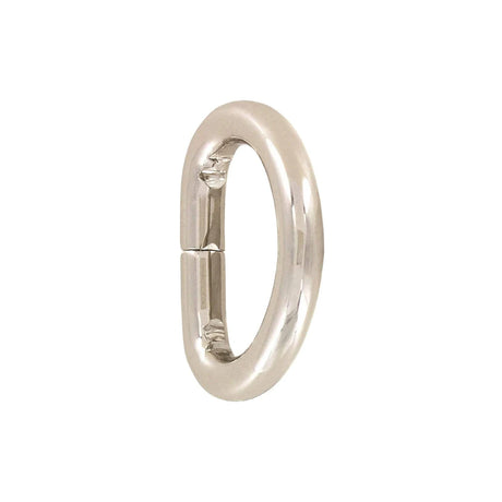 1/2" Nickel, Split D Ring, Steel