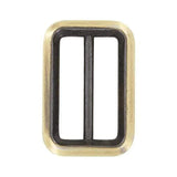 1 3/16" Antique Brass, Cast Beveled Double Loop, Zinc Alloy