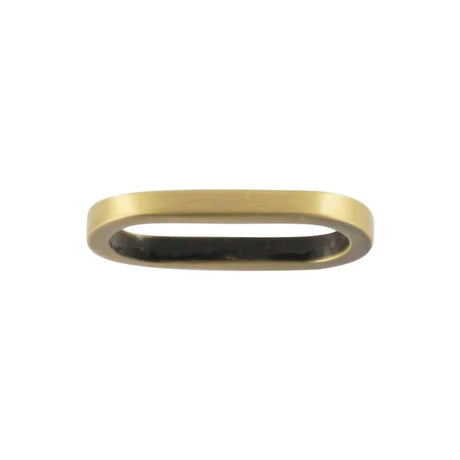 1" Antique Brass, Cast Oval Flat Ring, Zinc Alloy