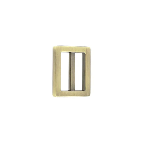 1" Antique Brass, Cast Strap Tri Glide Slider, Zinc Alloy