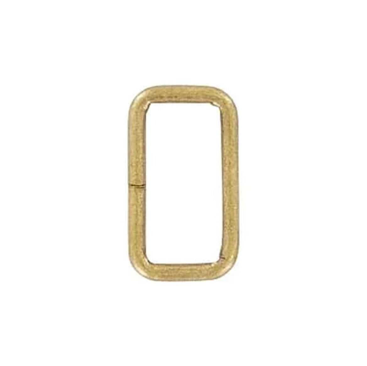 1" Antique Brass, Split Rectangular Ring, Steel, #C-25-1-ANTB