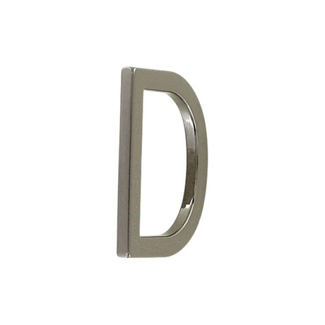 1"Gunmetal, Solid D Ring, Zinc Alloy