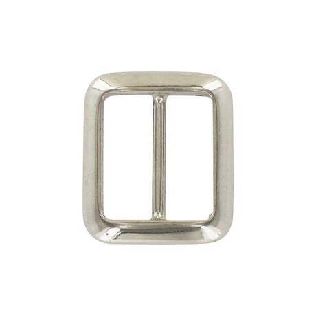 1" Shiny Nickel, Cast Concave Tri Glide Buckle, Zinc Alloy