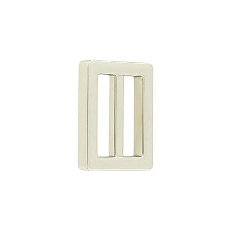 1" Nickel, Cast Strap Tri Glide Slider, Zinc Alloy