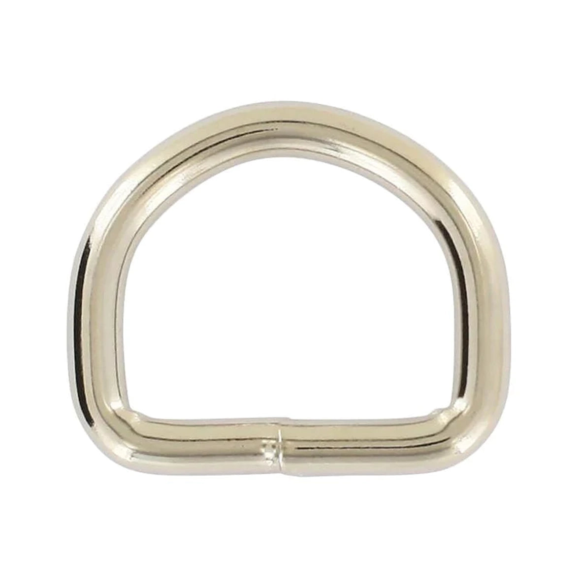 1" Nickel, Welded D Ring, Steel, #P-2139