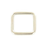 1" Shiny Nickel, Welded Ring, Steel