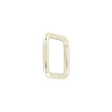 1" Shiny Nickel, Welded Ring, Steel