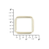 1" Shiny Nickel, Welded Ring, Steel