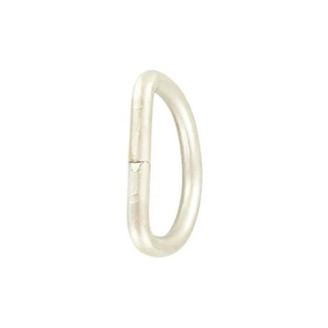 1" Satin Nickel, Welded D Ring, Steel