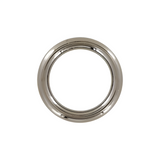 3/4" Shiny Gunmetal, Solid Round Ring, Zinc Alloy