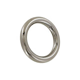 3/4" Shiny Gunmetal, Solid Round Ring, Zinc Alloy