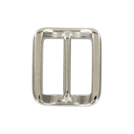 3/4" Shiny Nickel, Cast Concave Tri Glide Buckle, Zinc Alloy