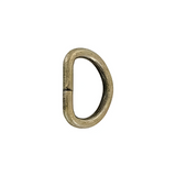 3/8" Antique Brass, Split D Ring, Steel