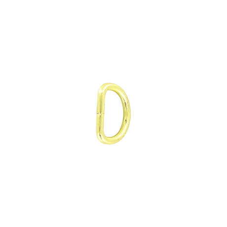 5/8" Brass, Split D-Ring, Steel