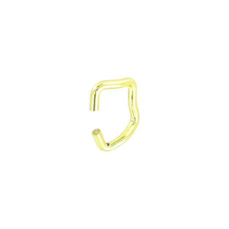5/8" Brass, Split Rectangular Handle Ring, Steel