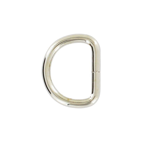 5/8" Nickel, Split D-Ring, Steel