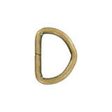 7/8" Antique Brass, Split D-Ring, Steel, #D-106-ANTB