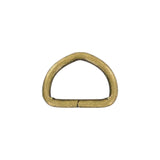 7/8" Antique Brass, Split D-Ring, Steel, #D-106-ANTB