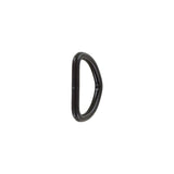 7/8" Matte Black, Split D-Ring, Steel, #D-106-BLK