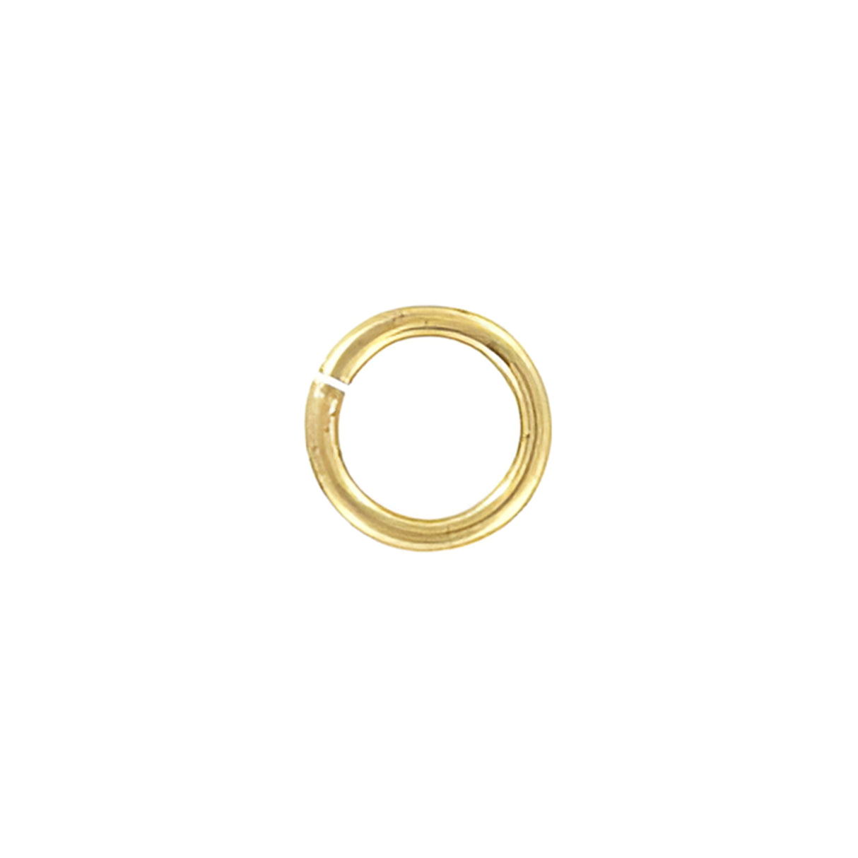 5/16" Brass Plated, Split Round Jump Ring, Steel
